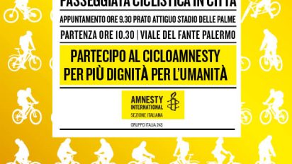 Palermo – Ciclo Amnesty ” Passeggiata ciclistica in città”