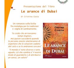 PRESENTAZIONE DEL LIBRO “LE ARANCE DI DUBAI”