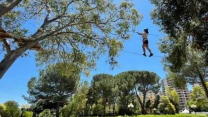 Cinque percorsi tra gli alberi e tanto sport: nasce il primo parco avventura di Palermo