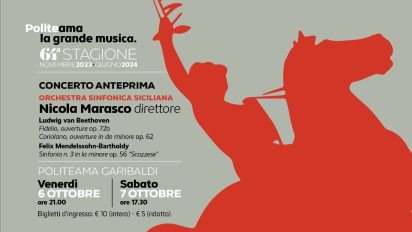 Palermo. Concerto Anteprima dell’Orchestra Sinfonica Siciliana 6 e 7 ottobre