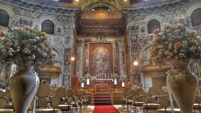 Torna a splendere l’affresco settecentesco di Santa Rosalia nella Chiesa del Santissimo Salvatore